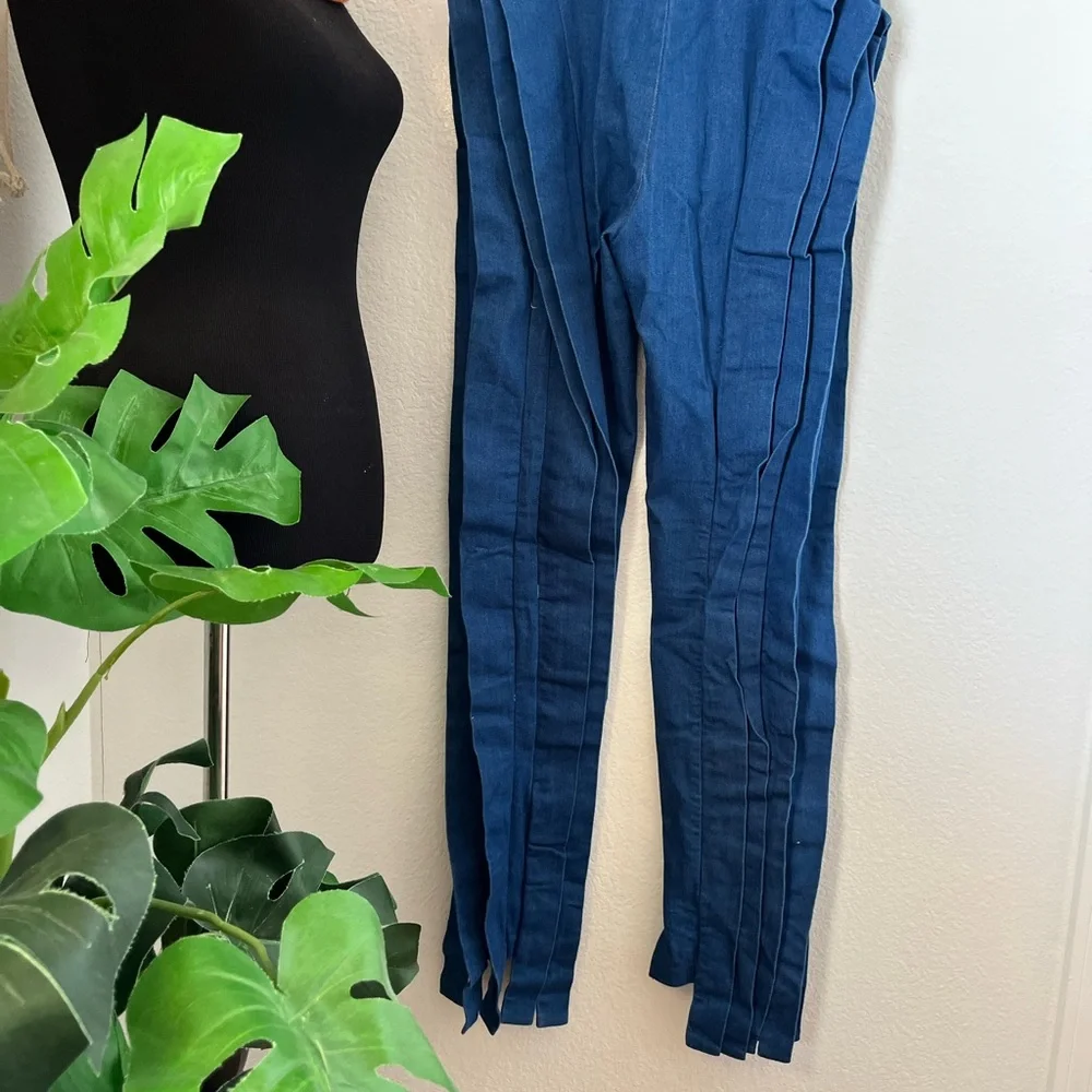 GREYSCALE stretch super high waisted ruffle jean! Sz S - Picture 7 of 8
